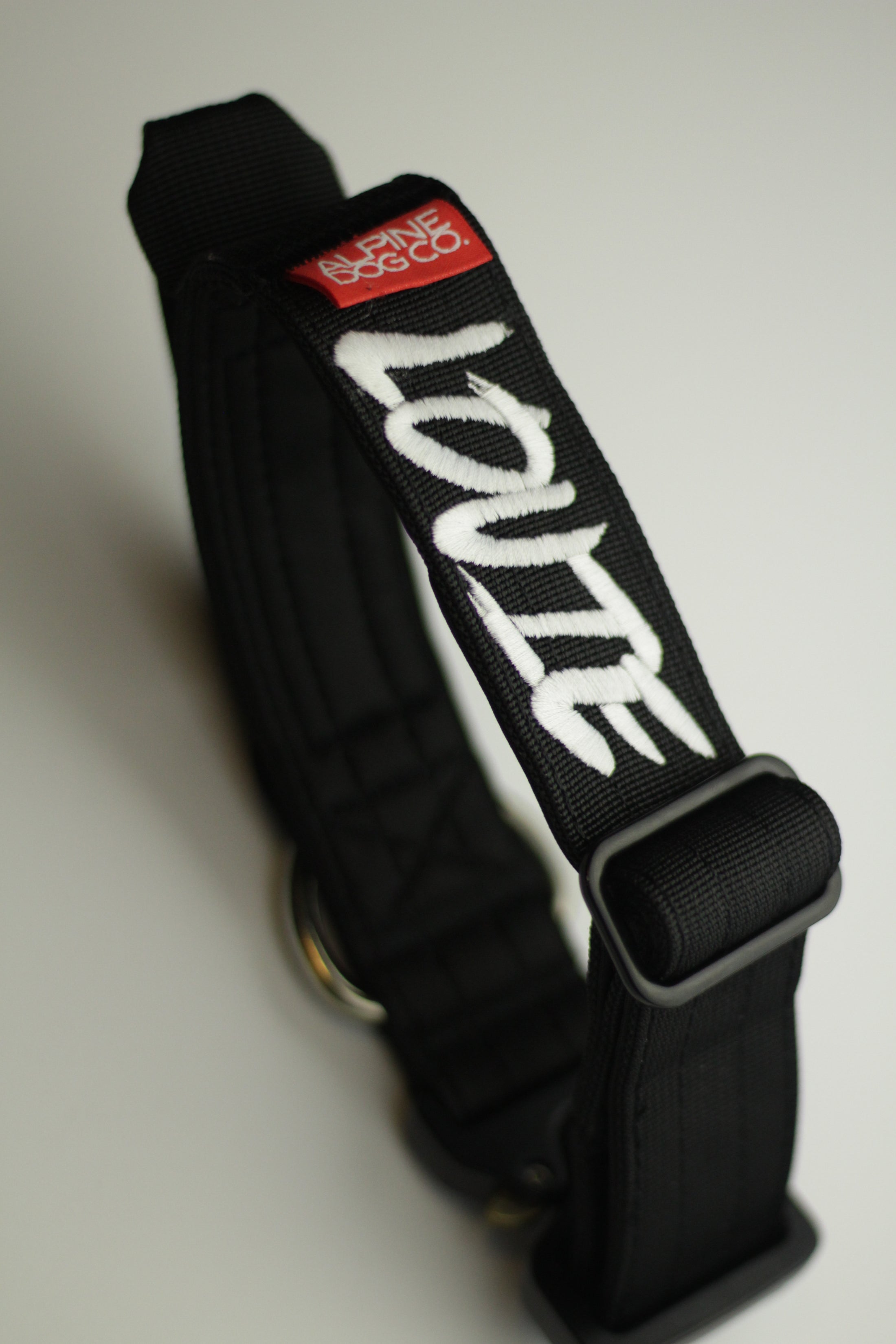 1.5" Tacti Slim Dog Collar- Black